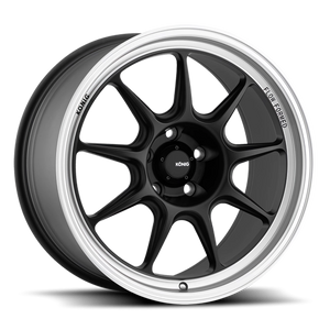 Konig Countergram Matte Black W/ Machined Lip 19x11 +40 5x112mm 66.6mm - Wheelwiz