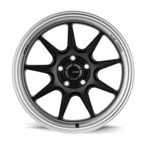 Konig Countergram Matte Black W/ Machined Lip 17x9 +43 5x114.3mm 73.1mm - Wheelwiz