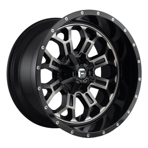 Fuel Offroad D561 CRUSH Gloss Machined Double Dark Tint 20x10 -18 6x135|6x139.7mm 106.1mm - Wheelwiz