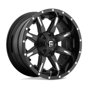 Fuel Offroad D251 NUTZ Matte Black Milled 20x10 -19 8x180mm 125.1mm - 2 PIECE - WheelWiz