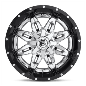 Fuel Offroad D266 LETHAL Chrome Plated Gloss Black Lip 20x10 -19 6x135|6x139.7mm 106.1mm - 2 PIECE - Wheelwiz