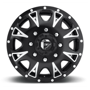 Fuel Offroad D513 THROTTLE Matte Black Milled 17x6.5 +129 8x210mm 154.3mm - Wheelwiz