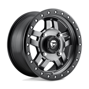 Fuel Offroad D558 ANZA Matte Gun Metal Black Bead Ring 15x7 +38 4x137mm 110.1mm - WheelWiz