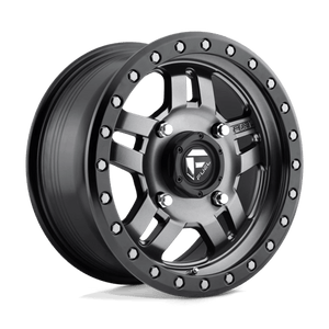 Fuel Offroad D558 ANZA Matte Gun Metal Black Bead Ring 15x7 +38 4x137mm 110.1mm - WheelWiz