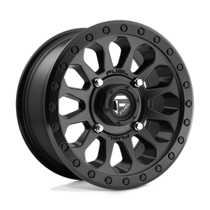 Fuel Offroad D579 VECTOR UTV Matte Black 14x7 +13 4x156mm 132mm - Wheelwiz