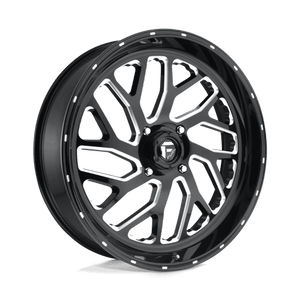 Fuel Offroad D581 TRITON Gloss Black Milled 24x7 +13 4x156mm 132mm - Wheelwiz