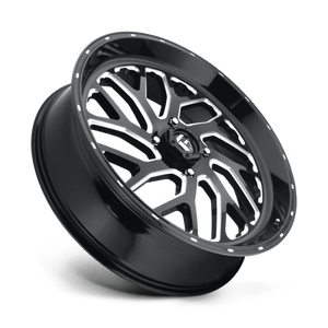 Fuel Offroad D581 TRITON Gloss Black Milled 24x7 +13 4x137mm 110.1mm - Wheelwiz