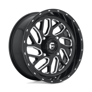 Fuel Offroad D581 TRITON Gloss Black Milled 16x7 +13 4x137mm 110.1mm - Wheelwiz