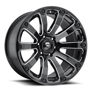 Fuel Offroad D598 DIESEL Gloss Black Milled 20x12 -44 8x180mm 124.2mm - WheelWiz