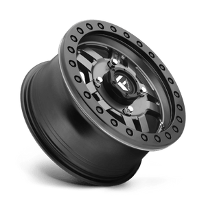 Fuel Offroad D918 ANZA BEADLOCK Matte Gun Metal 15x7 +38 4x137mm 110.1mm - Wheelwiz
