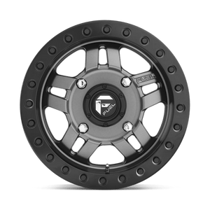 Fuel Offroad D918 ANZA BEADLOCK Matte Gun Metal 15x7 +38 4x137mm 110.1mm - Wheelwiz
