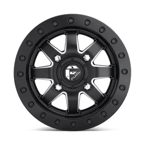 Fuel Offroad D938 MAVERICK BEADLOCK Matte Black Milled 14x7 +13 4x156mm 132mm - WheelWiz