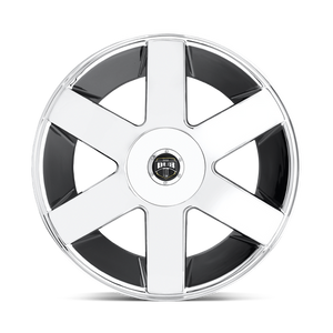 DUB S115 BALLER Chrome 24x9 +15 5x120mm 72.6mm