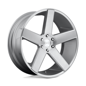 DUB S218 BALLER Gloss Silver Brushed 24x10 +19 6x139.7mm 106.1mm