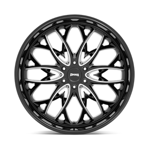 DUB S263 OG Gloss Black Milled 24x10 +25 6x139.7mm 106.1mm