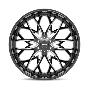 DUB S263 OG Gloss Black Milled 26x10 +30 6x135mm 87.1mm