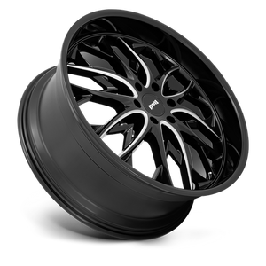 DUB S263 OG Gloss Black Milled 24x10 +30 6x135mm 87.1mm