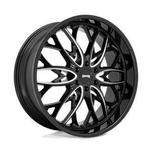 DUB S263 OG Gloss Black Milled 24x10 +25 6x139.7mm 106.1mm