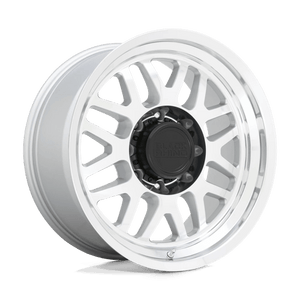 Black Rhino DELTA Gloss Silver W Mirror Face&lip 18x9.5 -18 8x170mm 125.1mm - Wheelwiz