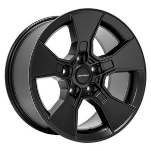 Defiant DF02 Matte Black 17x8.5 +12 5x127mm 71.5mm