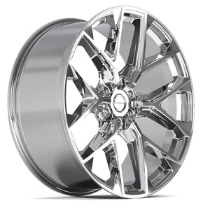 Defiant DF17A Chrome 24x10 +18 6x139.7|N/Amm 78.1mm - Wheelwiz