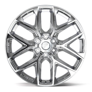 Defiant DF17B Chrome 22x9 +18 6x139.7|N/Amm 77.8mm - Wheelwiz
