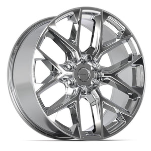 Defiant DF17B Chrome 22x9 +18 6x139.7|N/Amm 77.8mm - Wheelwiz