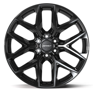 Defiant DF17C Gloss Black 22x9 +18 6x135|N/Amm 87.1mm - Wheelwiz