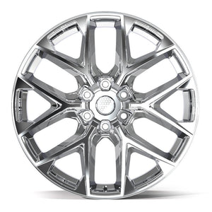 Defiant DF17C Chrome 22x9 +24 6x135|N/Amm 87.1mm - Wheelwiz
