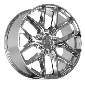 Defiant DF17C Chrome 22x9 +24 6x135|N/Amm 87.1mm - Wheelwiz