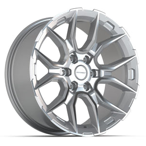 Defiant DF18A Gloss Silver Machined 20x9 +18 6x139.7|N/Amm 78.1mm - Wheelwiz