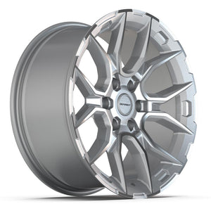 Defiant DF18A Gloss Silver Machined 20x9 +18 6x139.7|N/Amm 78.1mm - Wheelwiz