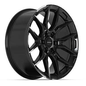 Defiant DF18A Gloss Black 22x9 +18 6x139.7|N/Amm 78.1mm - Wheelwiz