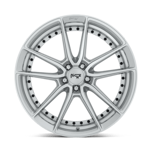 Niche M221 DFS Gloss Silver Machined 19x8.5 +35 5x120mm 72.6mm - Wheelwiz