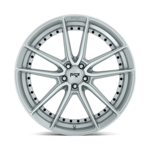 Niche M221 DFS Gloss Silver Machined 22x9 +38 5x112mm 66.6mm - WheelWiz