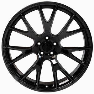 OE Wheels Replica DG15 Gloss Black 22x9.0 +18 5x115mm 71.5mm - Wheelwiz