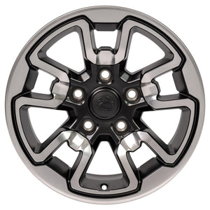 OE Wheels Replica DG55 Polished with Painted Inlay 17x8.0 +18 5x139.7mm 77.8mm