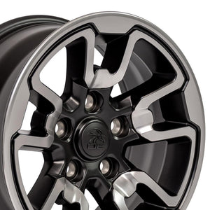 OE Wheels Replica DG55 Polished with Painted Inlay 17x8.0 +18 5x139.7mm 77.8mm