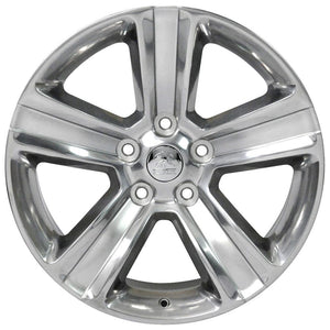 OE Wheels Replica DG65 Polished with Painted Inlay 20x9.0 +19 5x139.7mm 77.8mm