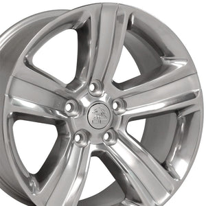 OE Wheels Replica DG65 Polished with Painted Inlay 20x9.0 +19 5x139.7mm 77.8mm