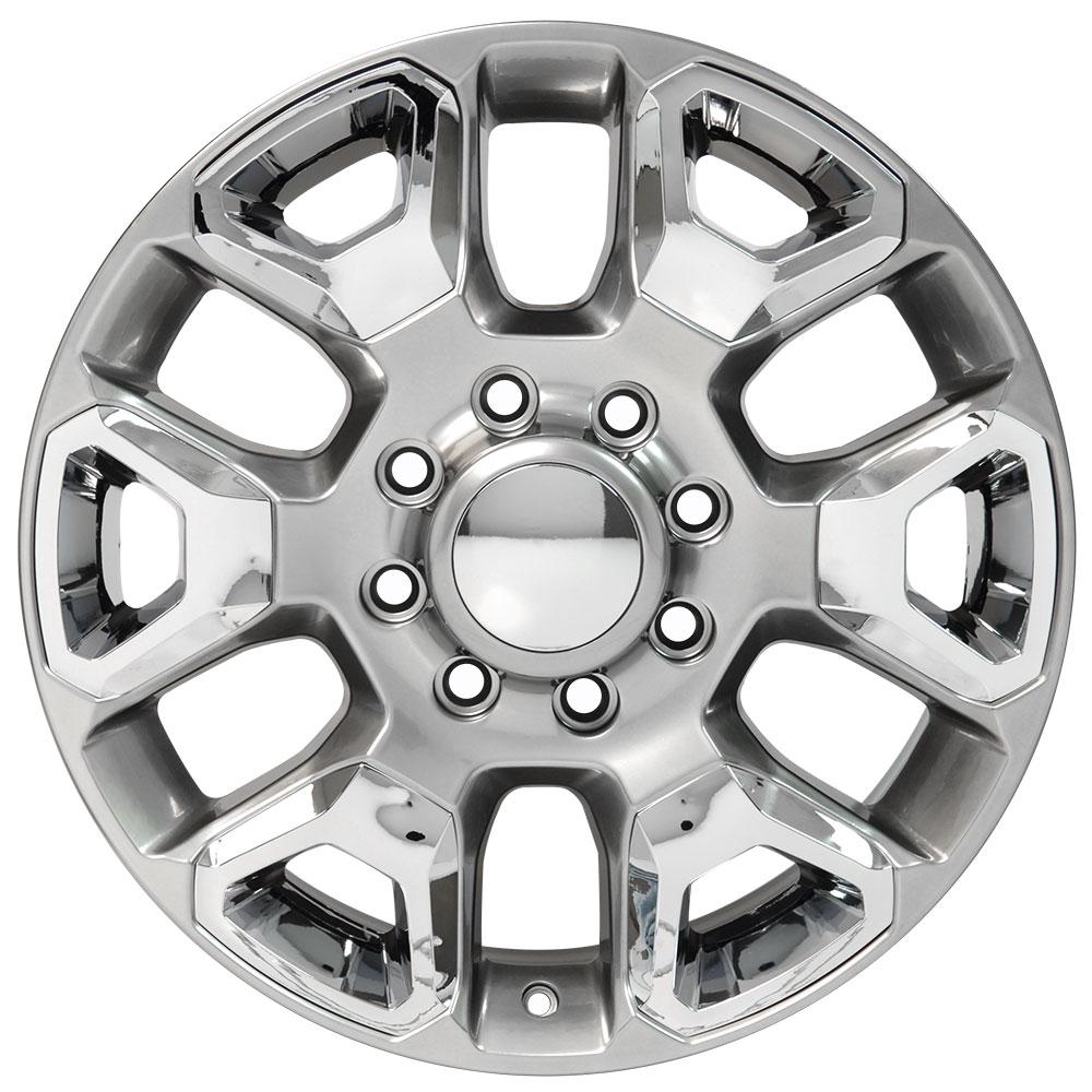 OE Wheels Replica DG66 Hyper Silver with Chrome 20x8.0 +54.65 8x165.1mm 121.3mm