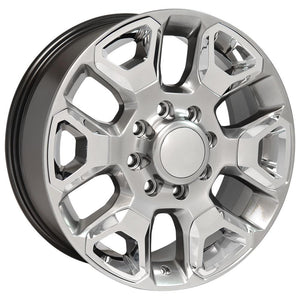 OE Wheels Replica DG66 Hyper Silver with Chrome 20x8.0 +54.65 8x165.1mm 121.3mm - Wheelwiz
