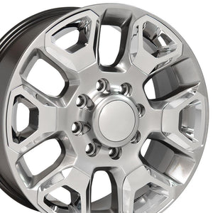OE Wheels Replica DG66 Hyper Silver with Chrome 20x8.0 +54.65 8x165.1mm 121.3mm