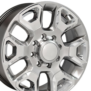 OE Wheels Replica DG66 Hyper Silver with Chrome 20x8.0 +54.65 8x165.1mm 121.3mm - Wheelwiz