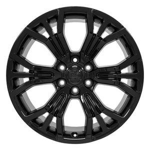 OE Wheels DG80 Gloss Black 22x9 +19.05 6x139.7|N/Amm 77.8mm - Wheelwiz