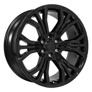 OE Wheels DG80 Gloss Black 22x9 +19.05 6x139.7|N/Amm 77.8mm - Wheelwiz