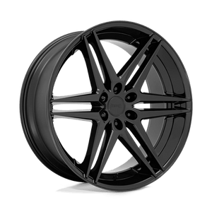 DUB S268 DIRTY DOG All Glossy Black 24x10 +25 6x139.7mm 106.1mm - Wheelwiz