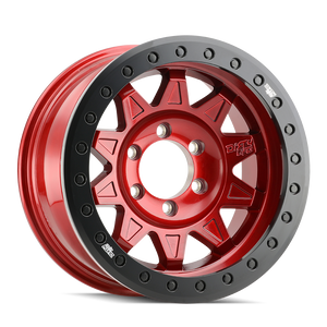 Dirty Life ROADKILL RACE Gloss crimson candy red 17x9 -14 5x127mm 71.5mm - Wheelwiz