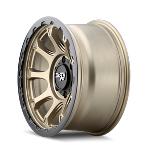 Dirty Life DRIFTER Matte gold 17x8.5 -6 5x127mm 78.1mm - Wheelwiz