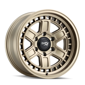 Dirty Life CAGE Matte gold 17x8.5 -6 6x120mm 66.9mm - Wheelwiz